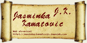Jasminka Kamatović vizit kartica